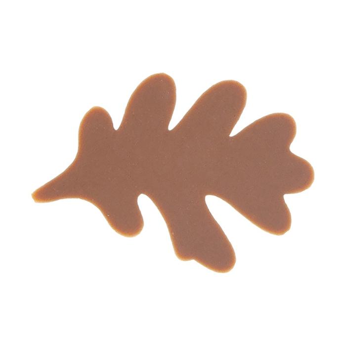 decorazione foglia di quercia puro latte di chocolatree