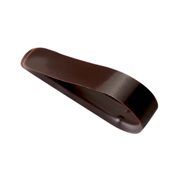 decorazioni nastrino in puro cioccolato fondente di chocolatree