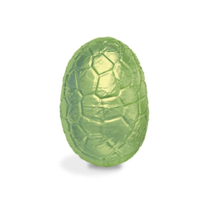 uovo pralinato mandorle e nocciole bianco incartato di valrhona