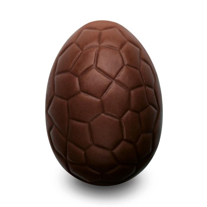 uovo pralinato fruttato 55 rivestimento cioccolato fondente di valrhona
