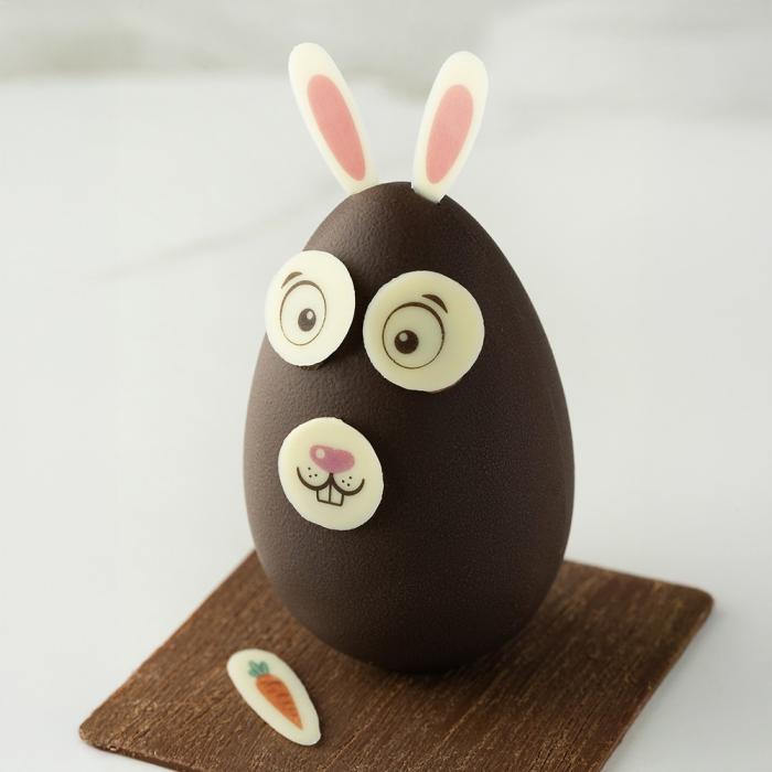 decorazione cerchio muso coniglietto pasqua di chocolatree