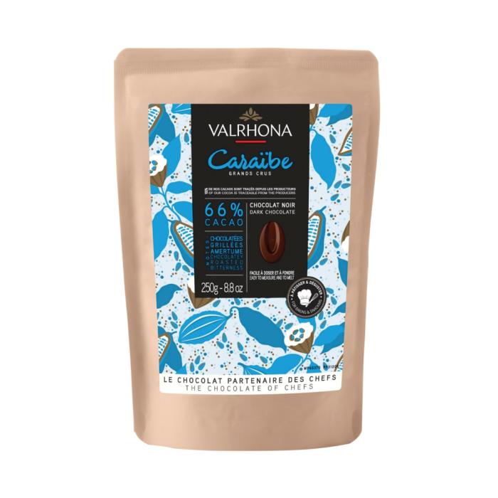 caraibe 66 fava 250 g di valrhona