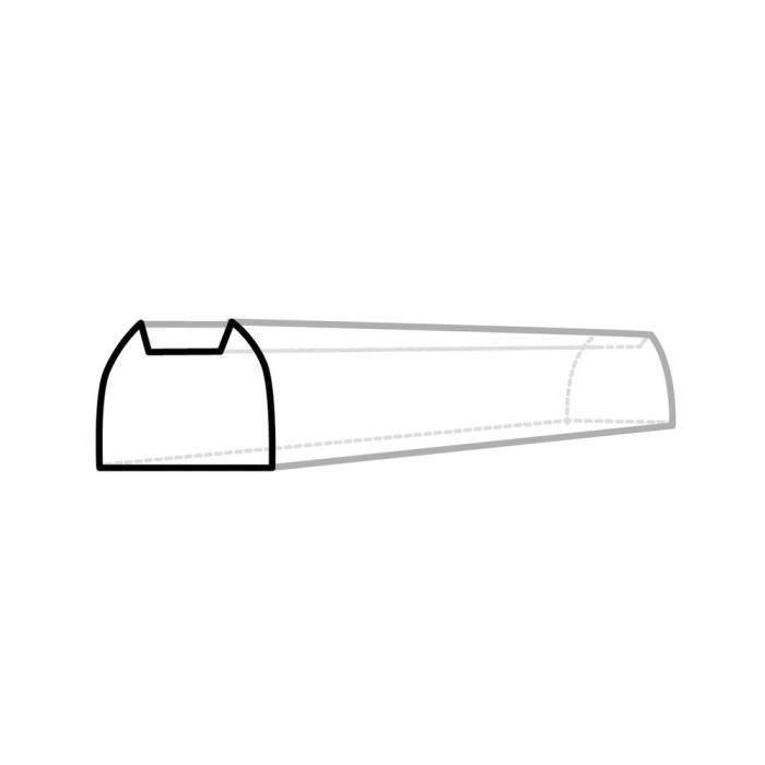 stampo tronchetto fondo piatto 7cm di valrhona