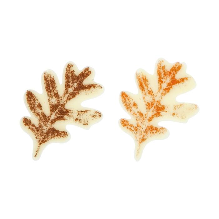 decorazione foglie di quercia 2 modelli di chocolatree