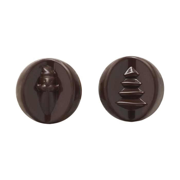 decorazioni sfera natalizia fondente 2 modelli di chocolatree