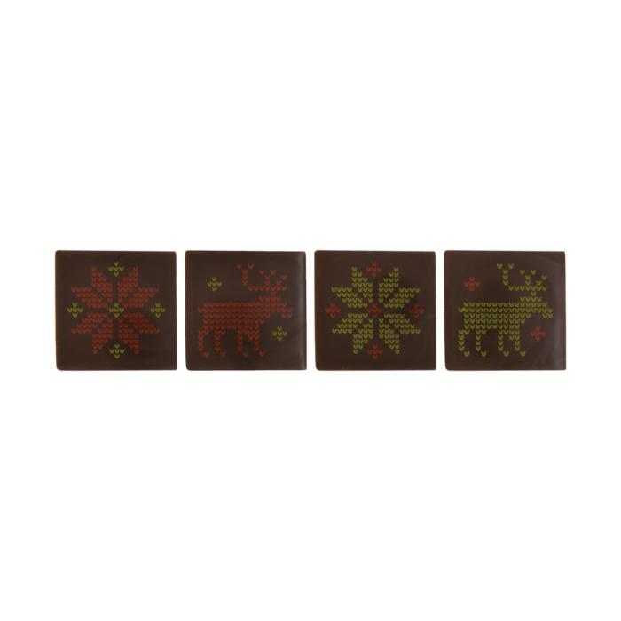 decorazioni quadrato natalizio uncinetto 4 modelli di chocolatree