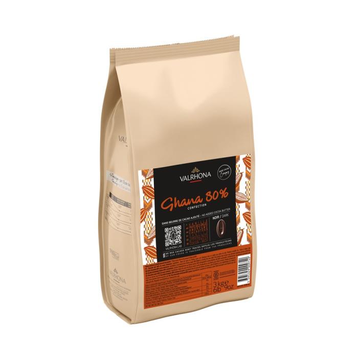 cioccolato fondente confection ghana 80 di valrhona
