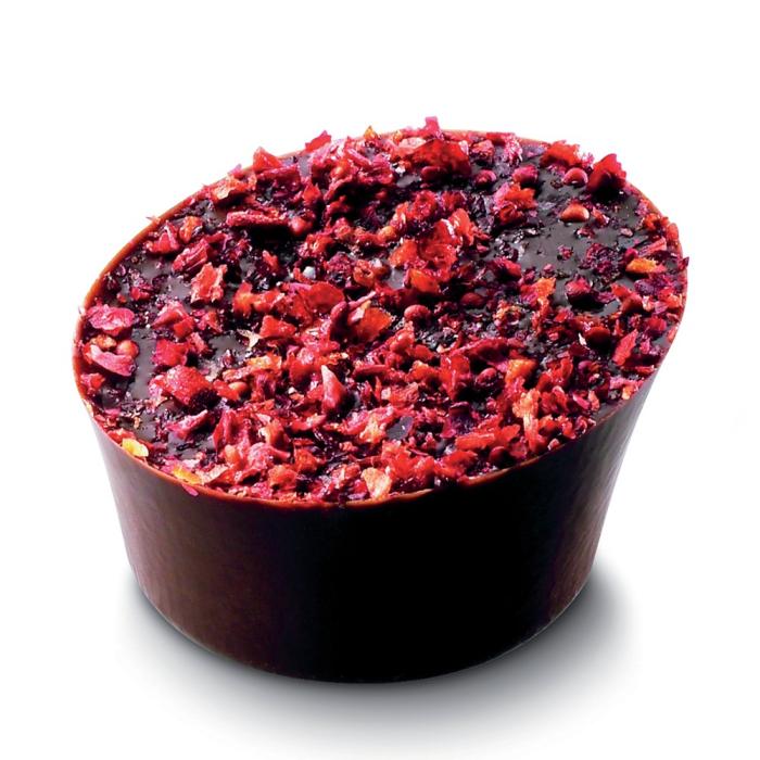 sensation granite framboise litchi di valrhona