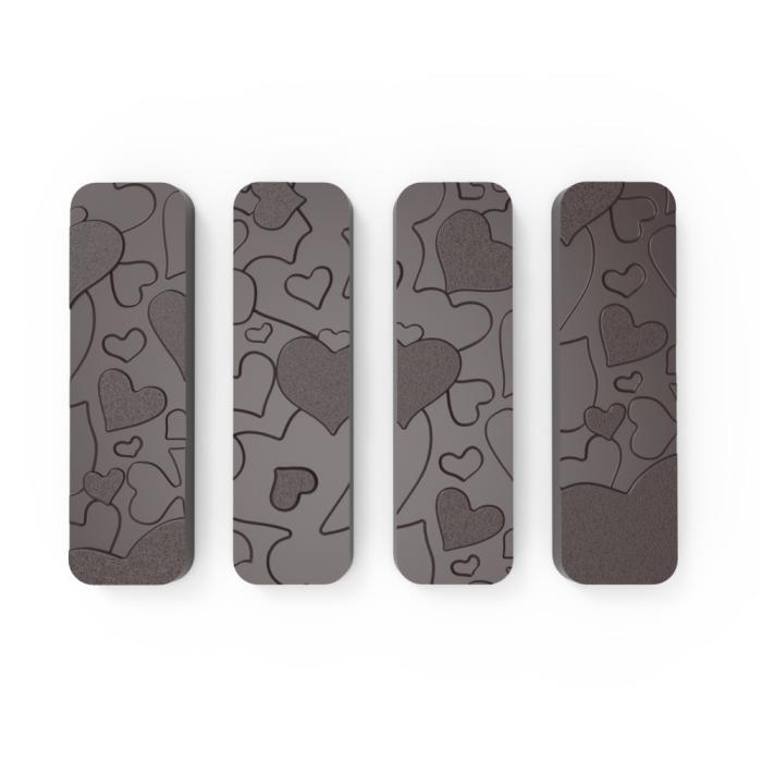 stampo barretta cuore di valrhona