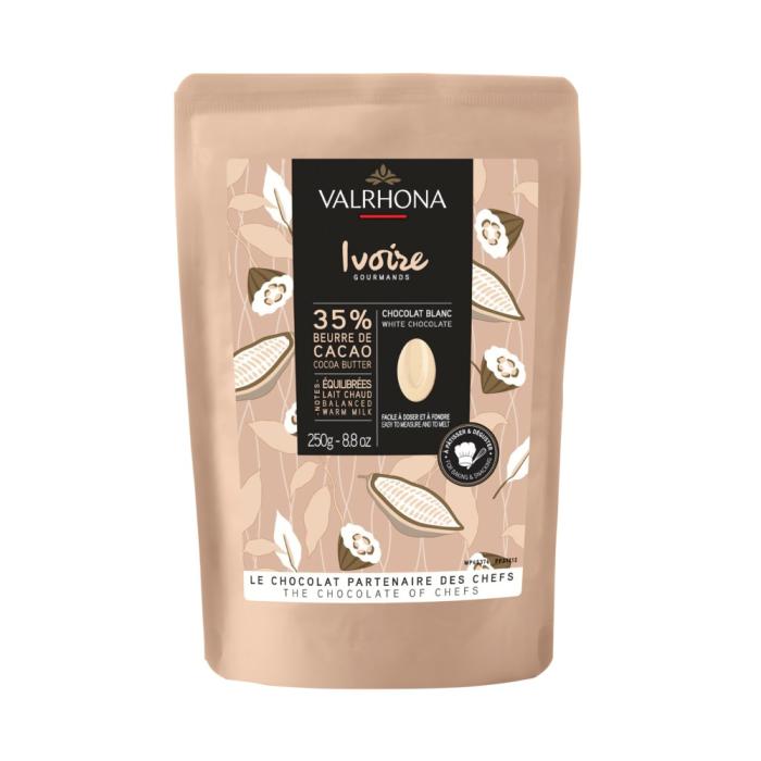 ivoire 35 fave 250 g di valrhona