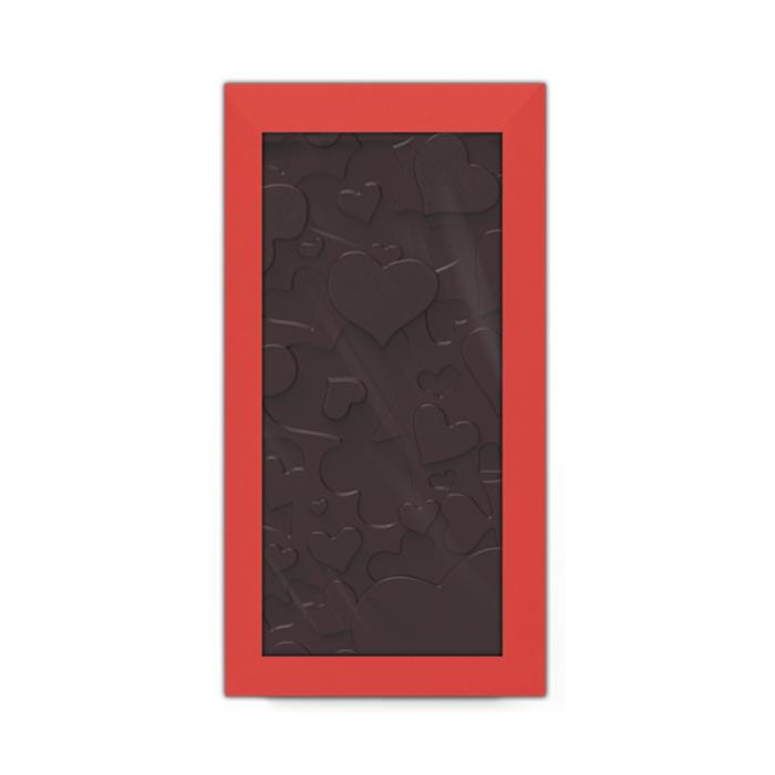 astuccio tavoletta cuore di valrhona