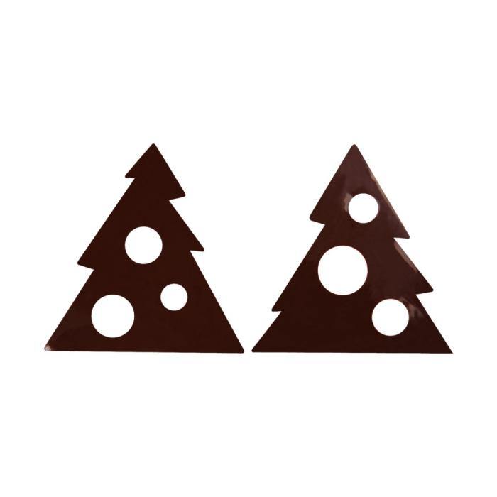 decorazioni albero di natale forato 2 modelli di chocolatree