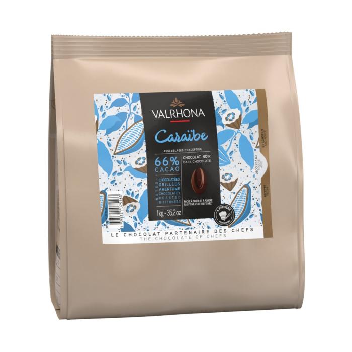 cioccolato fondente caraibe 66 1 kg di valrhona