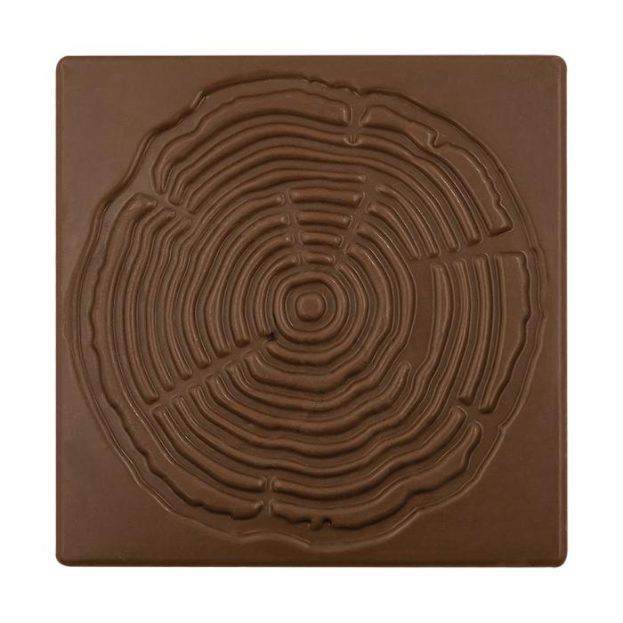 decorazioni rilievo ceppo di legno al latte di chocolatree