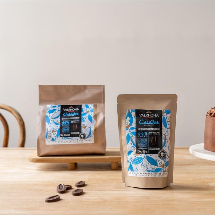 caraibe 66 fava 250 g di valrhona