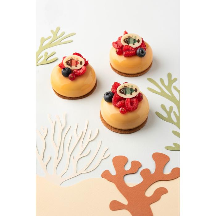decorazione ovale pesce rosso di chocolatree