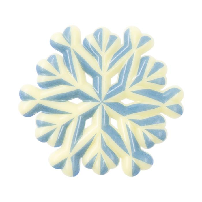decorazioni fiocco di neve blu di chocolatree