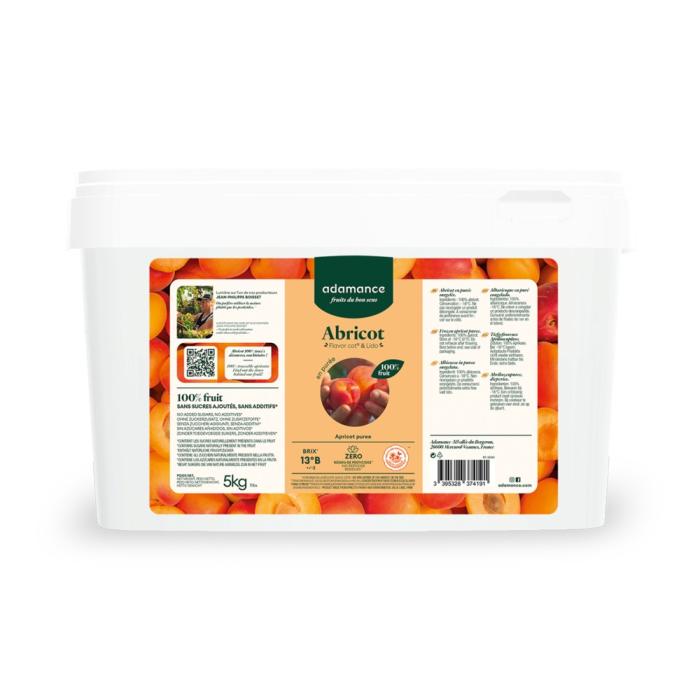 albicocca flavor cot e lido in purea 5 kg di adamance