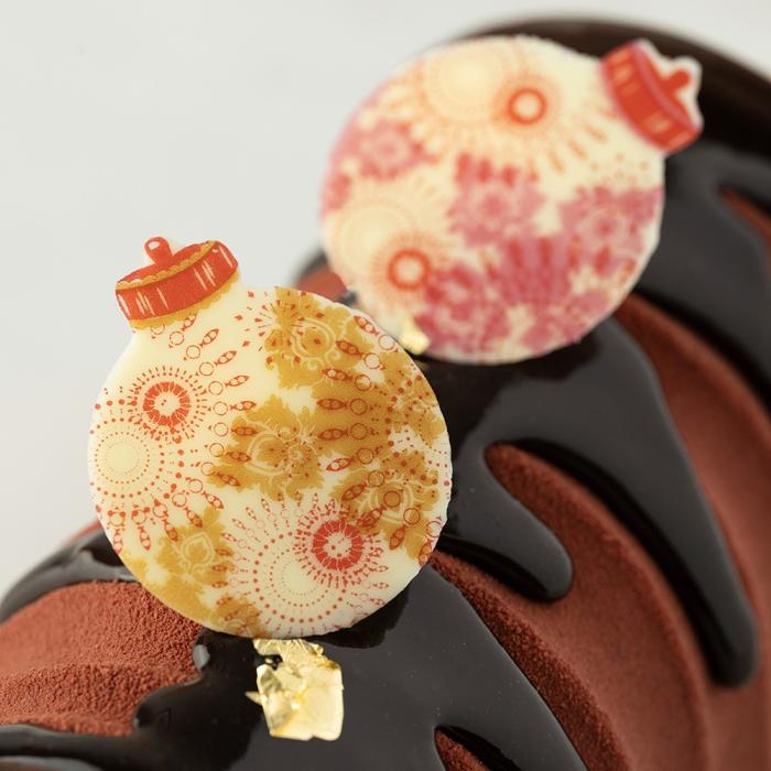 decorazione pallina di natale 2 modelli di chocolatree