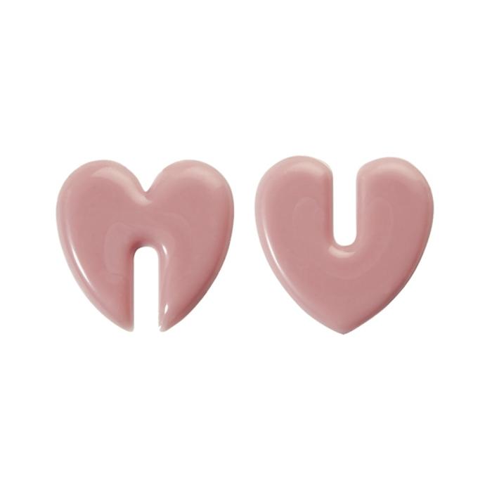 decorazioni cuore incastro rosa amore di chocolatree