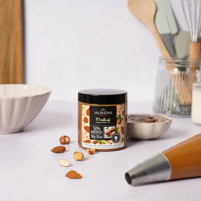 pralinato mandorle e nocciole 50 fruttato 300 g di valrhona