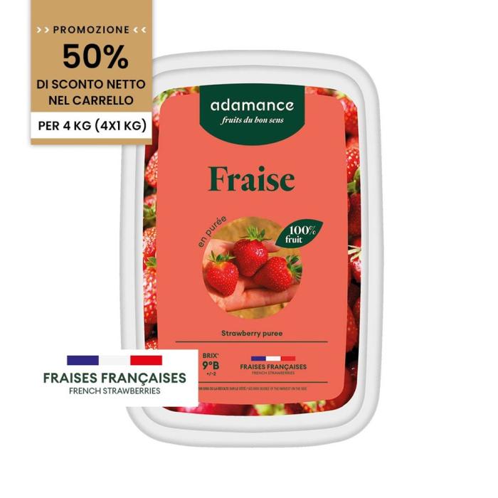 promozione purea di fragola di adamance