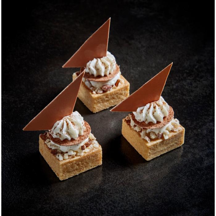 basi per torte quadrati mini dolci vaniglia di la rose noire