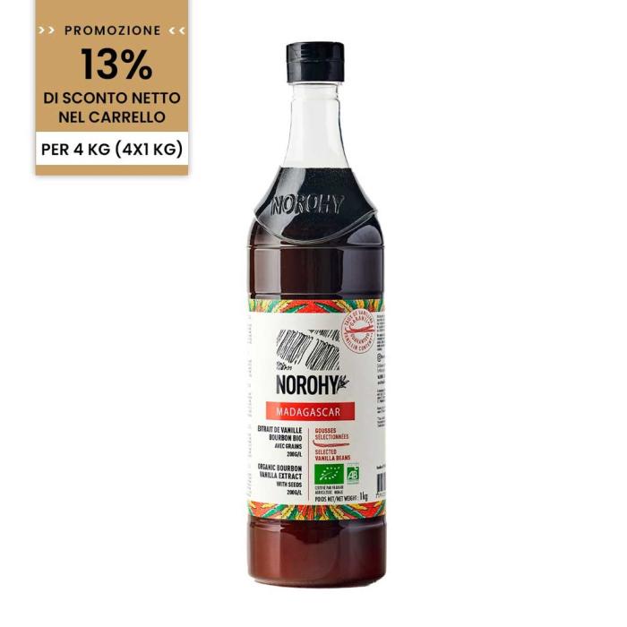 promozione estratto di vaniglia bourbon bio 200 g l di norohy