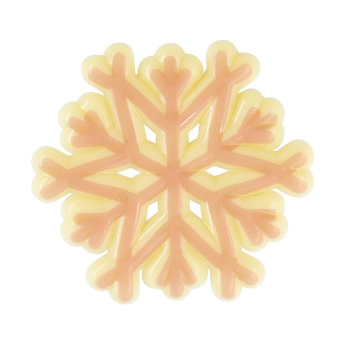 decorazioni fiocco di neve rosa di chocolatree