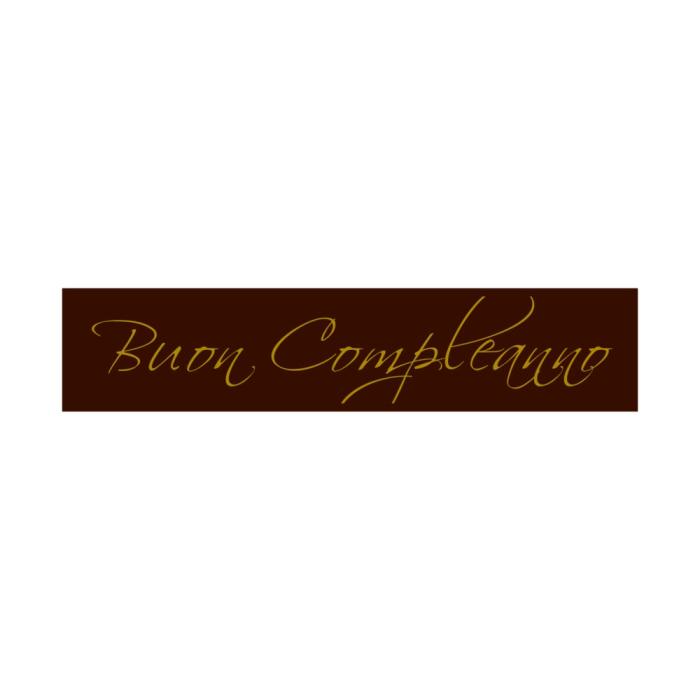 decorazioni rettangolo buon compleanno di chocolatree