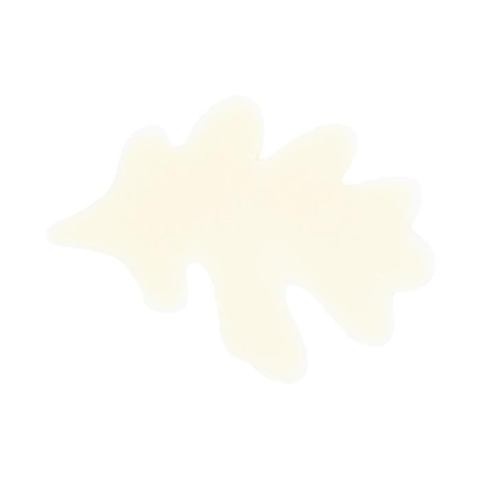 decorazione foglia di quercia puro bianco di chocolatree