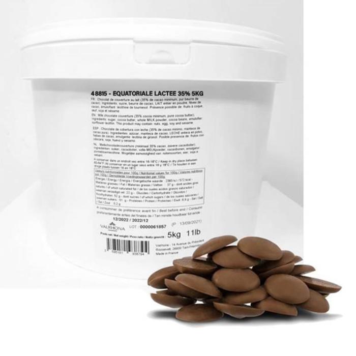 Cioccolato al latte Equatoriale Lactée 35%