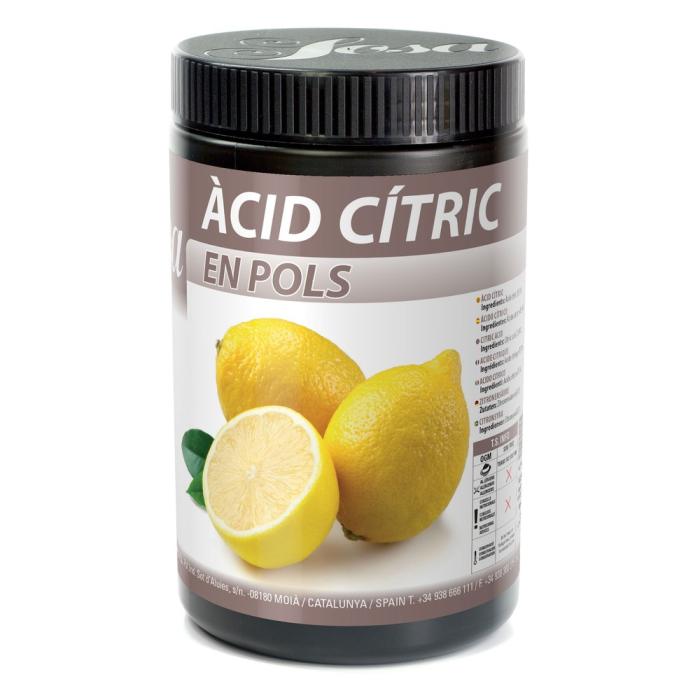 acido citrico in polvere di sosa