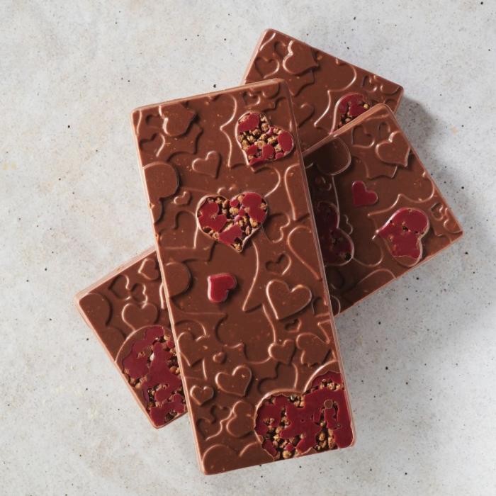 stampo tavoletta cuore di valrhona