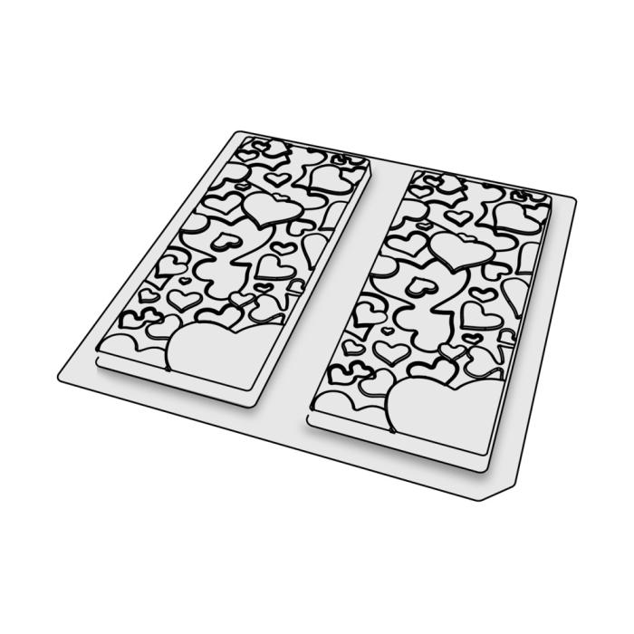 stampo tavoletta cuore di valrhona