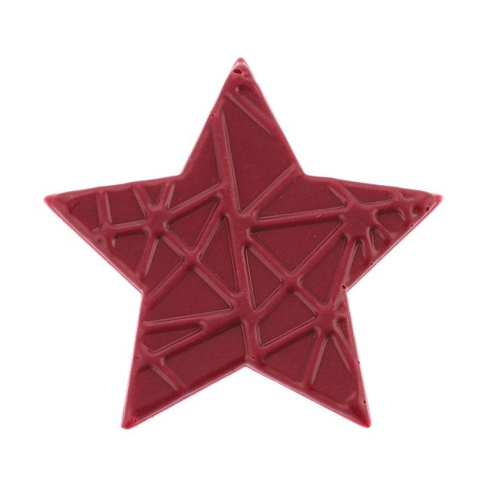 decorazioni stella rilievo lampone di chocolatree