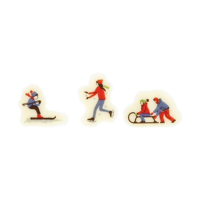 decorazione forme sport invernali 3 modelli di chocolatree