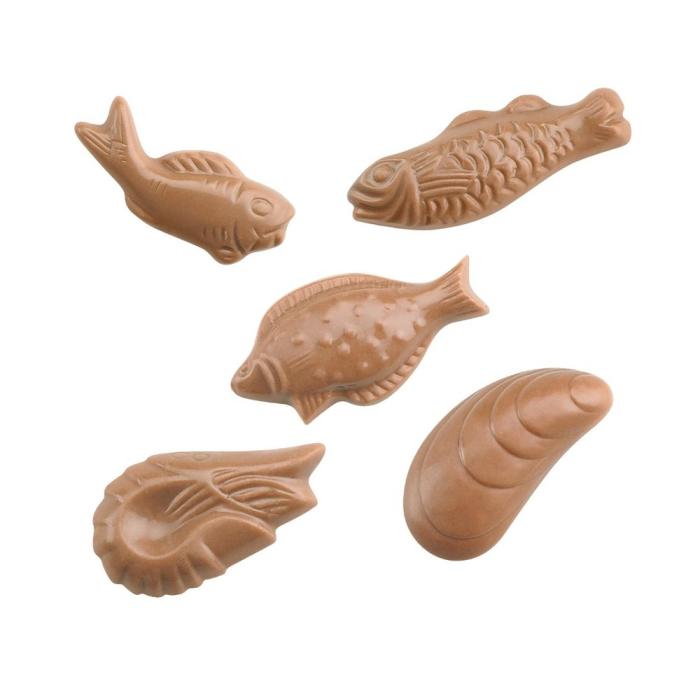 pesciolini cioccolato al latte jivara 40 6 forme di valrhona