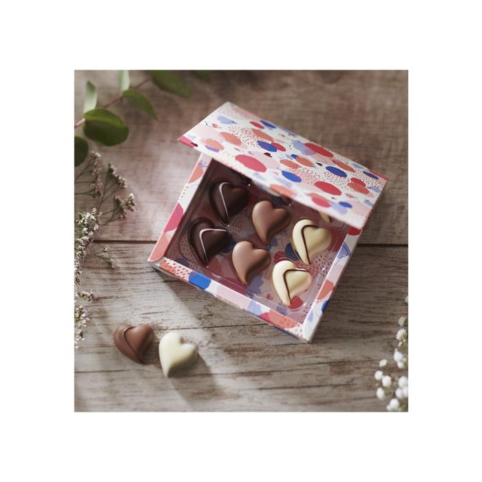 scatola amore 9 cuori di valrhona