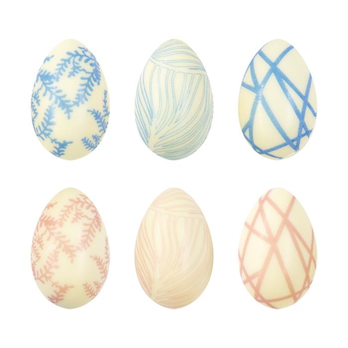 decorazioni uova di pasqua esotiche 6 modelli di chocolatree