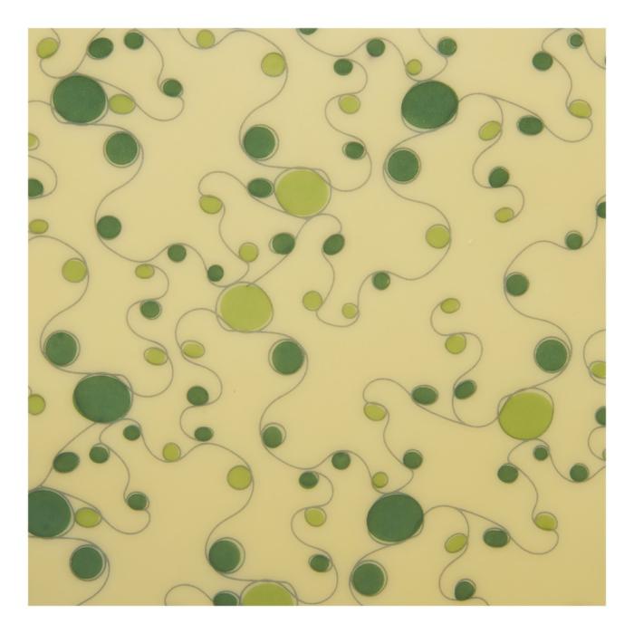 trasferibile collezione pois verdi di chocolatree