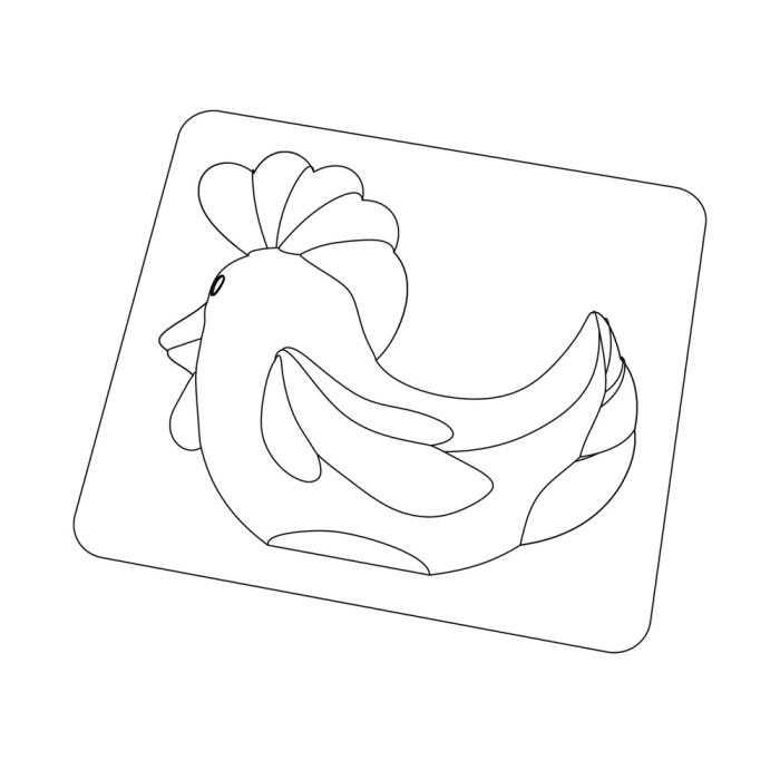 stampo gallina rock 14cm di valrhona