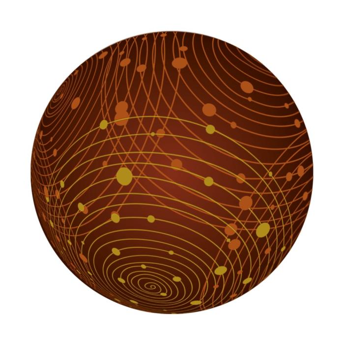 stampo sfera celeste di chocolatree