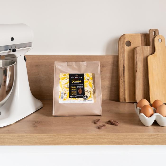 cioccolato al latte jivara 40 1 kg di valrhona