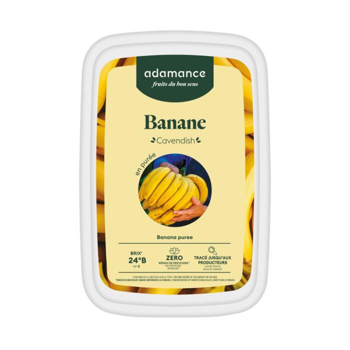 banana cavendish in purea surgelata 1 kg di adamance