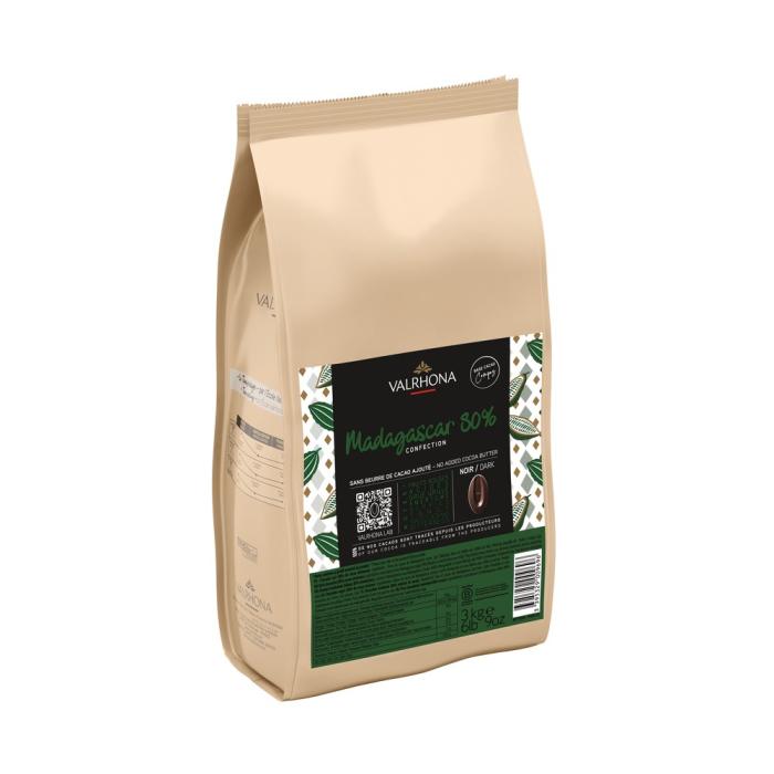 cioccolato fondente confection madagascar 80 di valrhona
