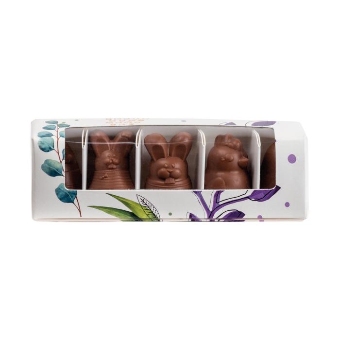 astuccio 5 soggetti pasquali di valrhona