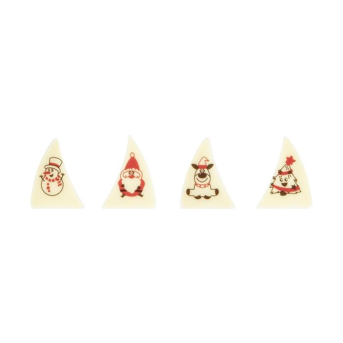 decorazione punta personaggi natalizi 4 modelli di chocolatree