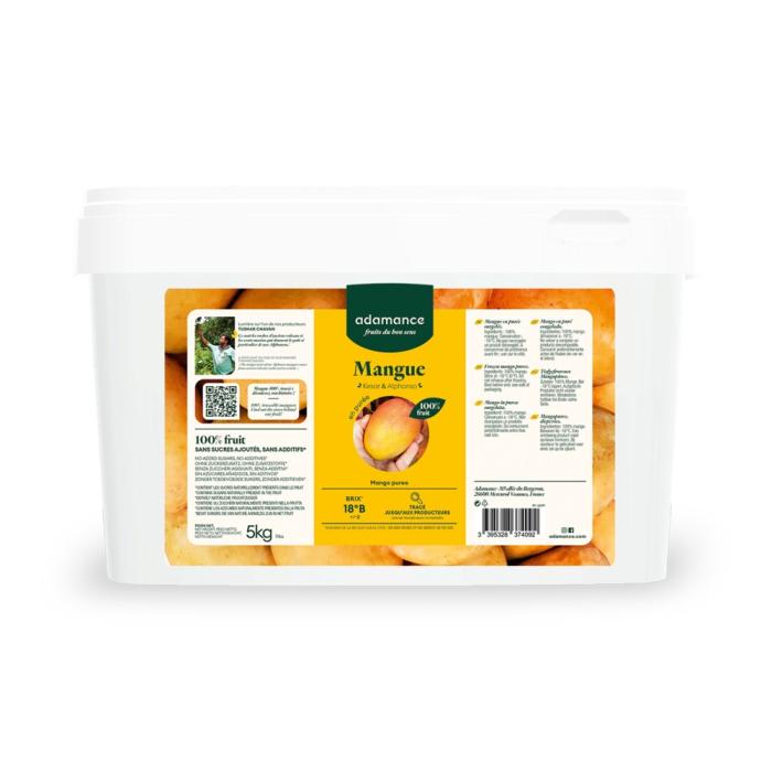 mango kesar e alphonso in purea 5 kg di adamance