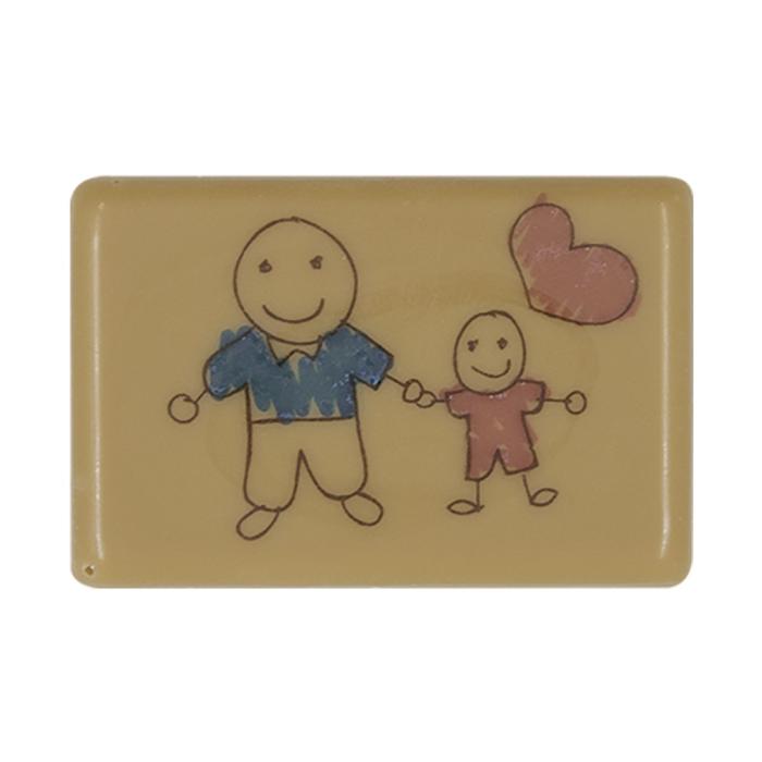 decorazioni rettangolo papa e figlio di chocolatree